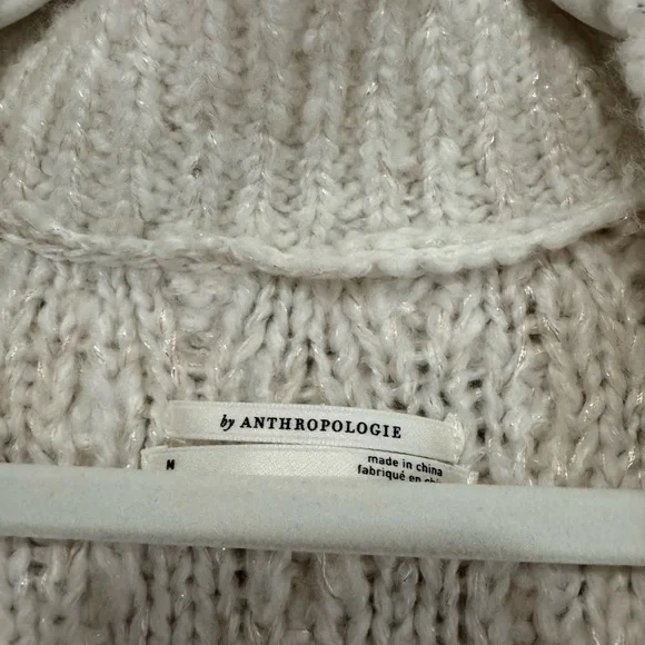 Anthropologie Fringed V-Neck Sweater - Picture 4 of 8